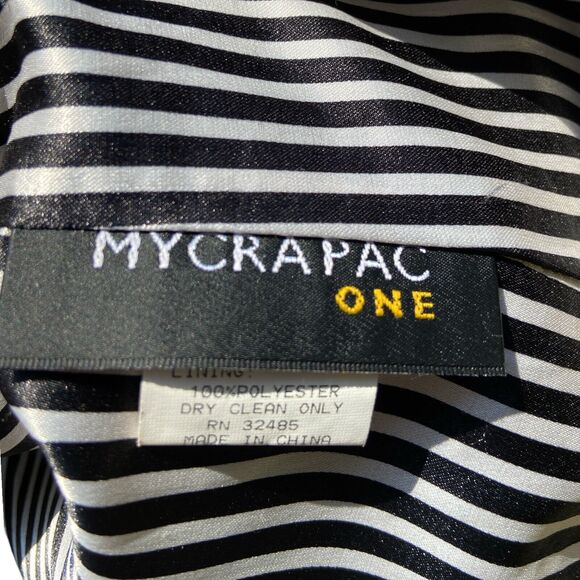 MyCra Pac One‎ Iridescent Green Rain Jacket SZ 1 S/M Oversized Pockets - Picture 6 of 8